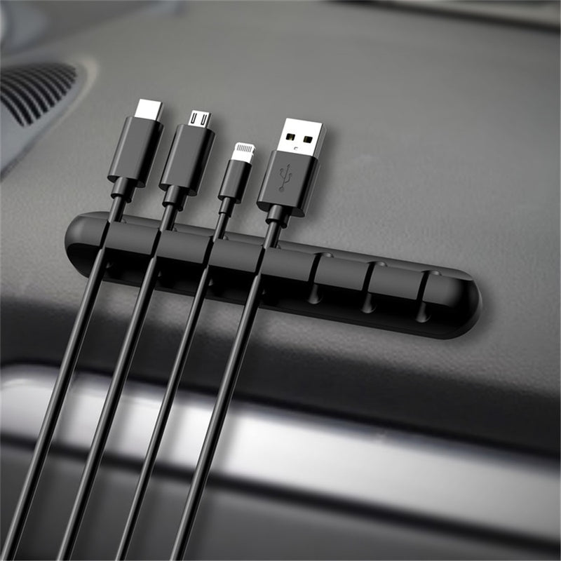 1 Pc Silicone USB Cable Organizer Earphone Clip Charger Wire Data Line Holder Desk Accessories