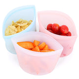 Silicone Food Zip Bag Food Fresh-keeping Bag