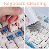 3pcs 7-in-1 Computer Keyboard Cleaner High- Density Brush Kit