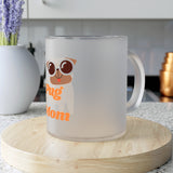 Pug Mom Dog Lover Fur Momma Frosted Glass Mug Pets Birthday Gift Holiday Gifts Coffee Tea