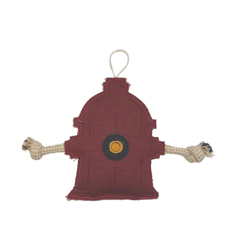Eco-Friendly Hydrant Canvas and Jute Dog Toy
