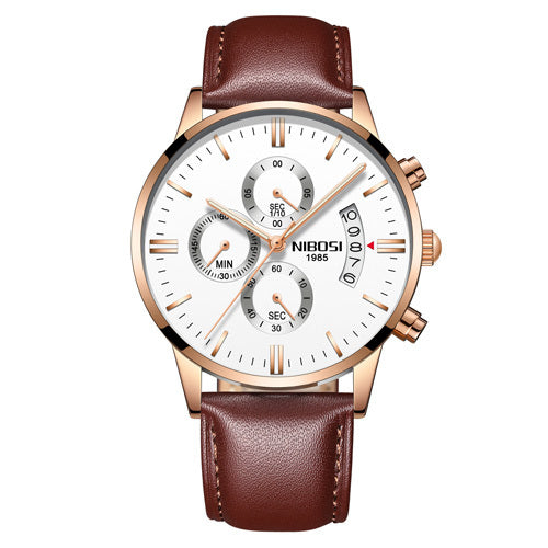 Men's Elegant Wrist Watches Sleek, Gold design, and Stylish Timepiece