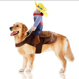 Trendy, New and Bright Color Pet Cowboy Rider Dog and Cat Costume Clothes