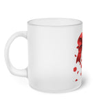 " Christmas Gift ' Design Frosted Glass Mug Birthday Gift Holiday Gifts Coffee Tea Home Decor