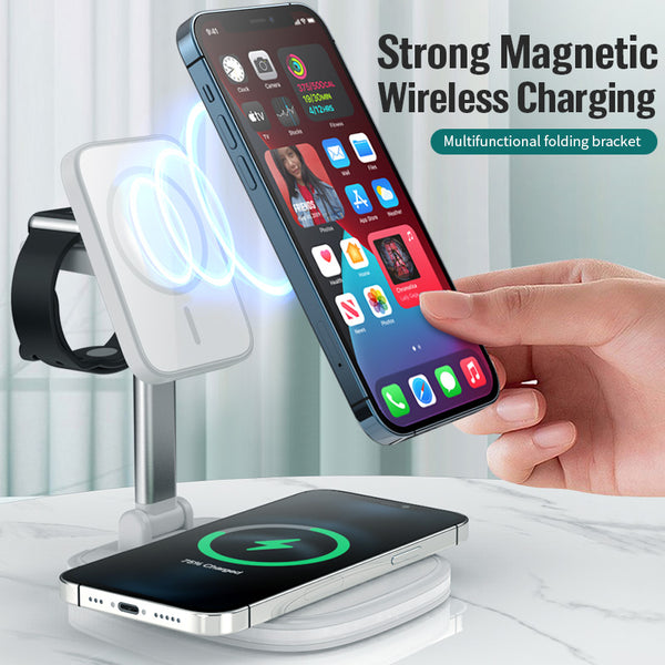 3in1  15W Folding Wireless Magnetic Charger Universal Charging Fast Convenient