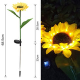 Solar Powered Sunflower LED Light