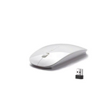 White 2.4GHz USB Optical Wireless Mouse (Batteries NOT Included)