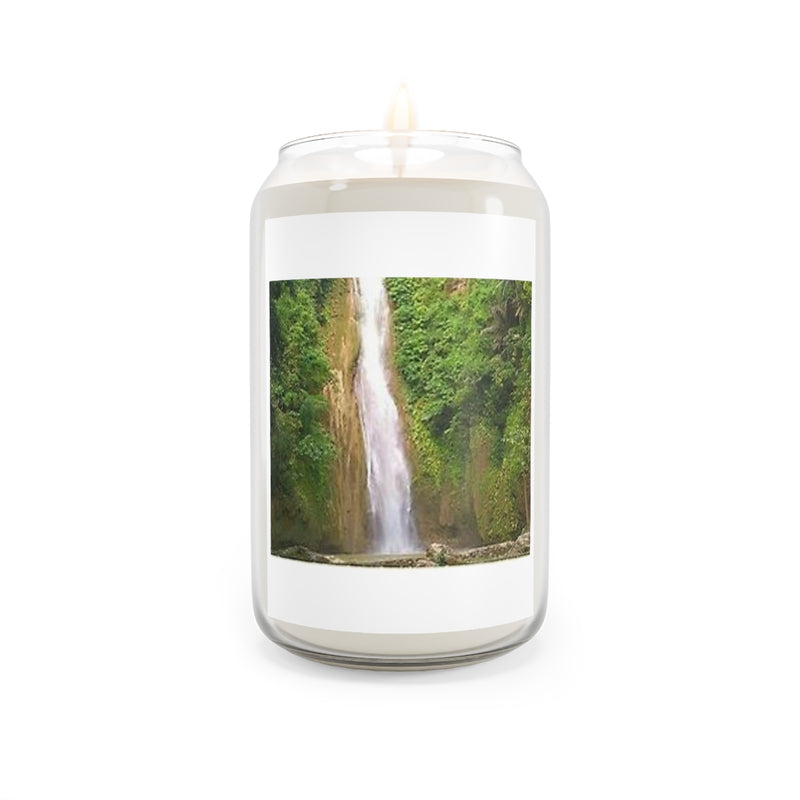 " Waterfalls " Design Scented Candle, 13.75oz Holiday Gift Birthday Gift Comfort Spice Scent, Sea Breeze Scent, Vanilla Bean Scent Home Decor