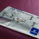 Emerald Mini Baby Leverback 0.8" Earring in 18K White Gold Filled