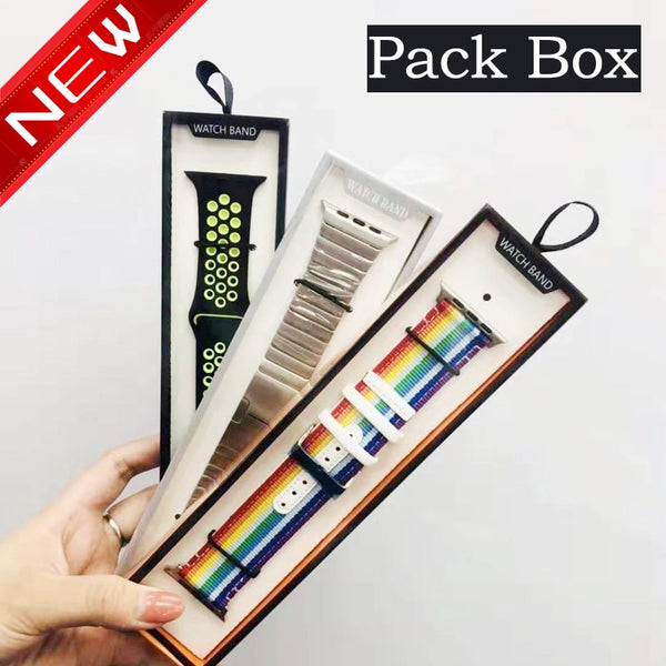 Simple Watch Strap Box Case for Apple Watch Band 6 5 4 3 Box Paper Pack 38/40/42/44MM for iWatch series  Band 20MM 22MM