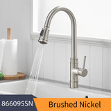 Gold Kitchen Faucets Silver Single Handle Pull Out Kitchen Tap Single Hole Handle Swivel Degree Water Mixer Tap Mixer Tap