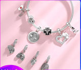 Hot 925 Sterling Silver Love Heart Hat Charm Sparkling CZ Fine Beads fit Original Pandora Bracelets Women Jewelry Making - Findsbyjune.com