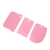 3PCS/Set Plastic Cake Decorating Tools Dough Icing Scrappers  Kitchen Accessories Cake Edge Smoother Kit