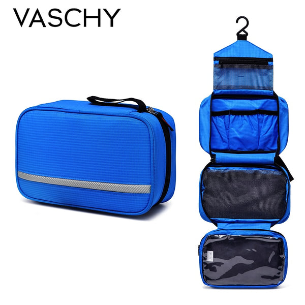 VASCHY Hanging Toiletry Bag Waterproof Travel Toiletry Kit Portable Cosmetic Organizer Pouch Dopp Kit Shaving Bag for Men Women