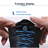 3 Pairs New Elastic Shoelaces No Tie Shoe Laces Round Kids Adult Quick Locking Shoelace Outdoor Leisure Sneakers Lazy Lace