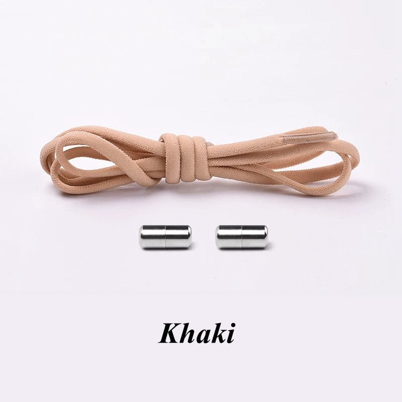 3 Pairs Elastic No tie Shoe laces Round Locking Elastic Shoelaces Kids Adult Running Sneakers Shoelace Lazy Laces 19 Color