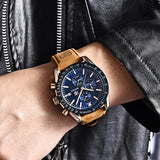 BENYAR Men's Watches Brand Luxury Silicone Strap Waterproof Sport Quartz Chronograph Military Watch Men Clock