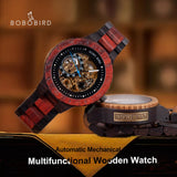 BOBO BIRD Men Watch Automatic Mechanical Wristwatches Multi-functional Wooden Watches Male Wood Watch Boxes