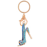 High Heel Shoe Keychain Rhinestone Crystal Purse Car Key Chain Bag Decorative Alloy Keyring