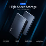 ORICO Type-C External Hard Drive Case SATA to USB3.1 HDD Enclosure for 2.5 & 39 HDD SSD 6Gbps Speed Support UASP