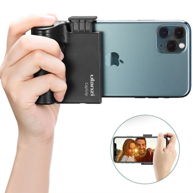 Ulanzi CapGrip Wireless Bluetooth Smartphone Selfie Booster Handle Grip Phone Stabilizer Stand Holder Shutter Release 1/4 Screw