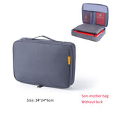Large Capacity Multi-Layer Document Tickets Storage Bag Certificate File Organizer Case Home Travel Passport Briefcase