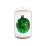 " Green Christmas Ball " Scented Candle, 13.75oz Holiday Gift Birthday Comfort Spice, Sea Breeze, Vanilla Bean Scent