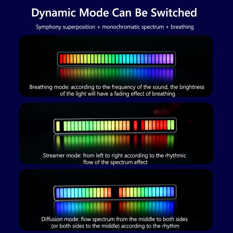 3pcs RGB Music Sound control LED Light Bar Home perfect for any occasion.