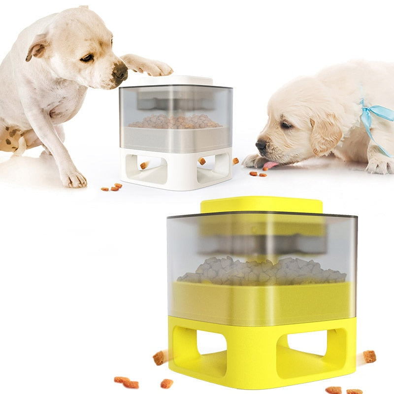 New Puzzle Dog Slow Food Feeder Funny Press Training Pet Puppy Automatic Eating Toys Feeder     For Pets Dogs Dispenser Feeding Toy