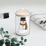 " Frosty The Snow Man " Design Candle, 13.75oz Holiday Gift Birthday Gift Comfort Spice Scent, Sea Breeze Scent, Vanilla Bean Scent Home Decor