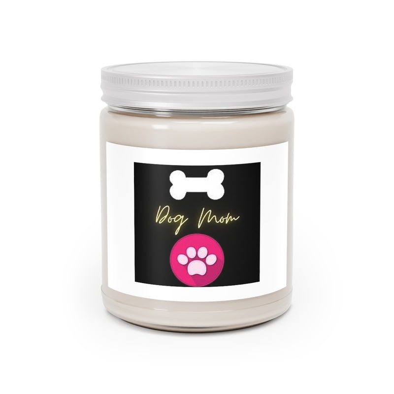 " Dog Mom " Design Scented Candles, 9oz Holiday Gift Birthday Gift Comfort Spice Scent, Sea Breeze Scent, Vanilla Bean Scent Home Decor