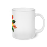 " Christmas Lantern " Design Frosted Glass Mug Birthday Gift Holiday Gifts Coffee Tea Home Decor