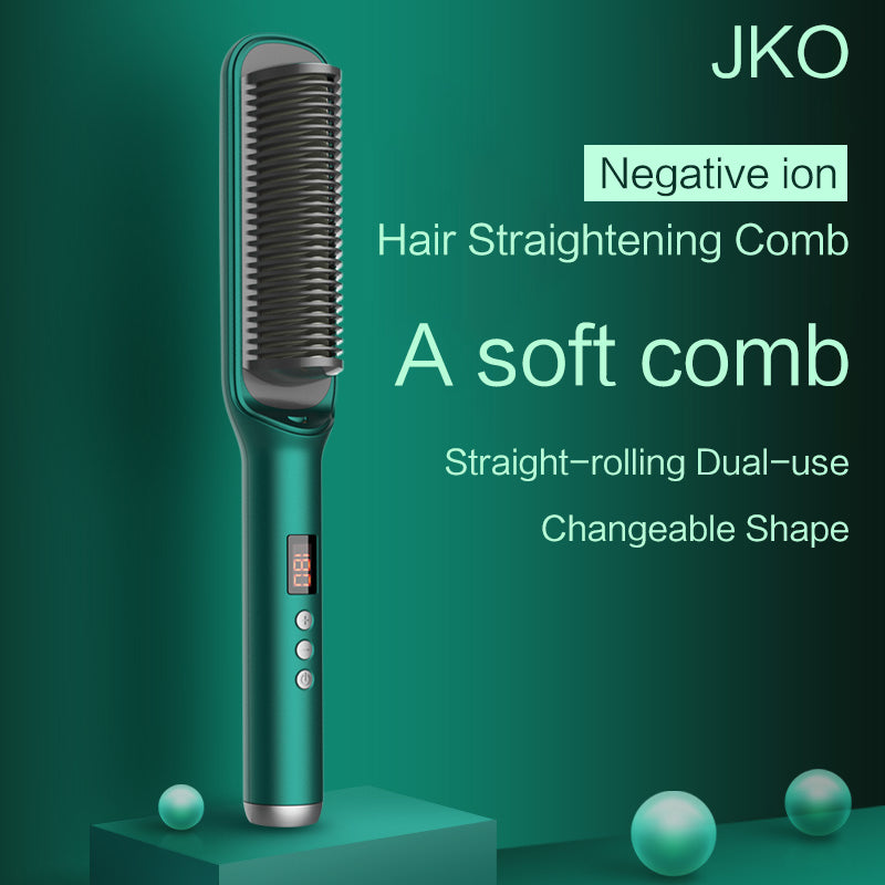 Sleek Professional Hair Straightener and Curler Combo with Negative Ion Technology