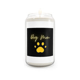 " Dog Mom " Paw Design Scented Candle, 13.75oz Holiday Gift Birthday Comfort Spice, Sea Breeze, Vanilla Bean Scent