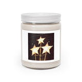 " Christmas Stars " Design Scented Candles, 9oz Holiday Gift Birthday Gift Comfort Spice Scent, Sea Breeze Scent, Vanilla Bean Scent Home Decor