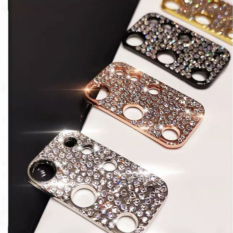 3pcs Diamond Metal Note 20 Ultra Phone Camera Lens Protection Case Cover