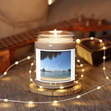 Beautiful " Beach View " Design Scented Candles, 9oz Holiday Gift Birthday Gift Comfort Spice Scent, Sea Breeze Scent, Vanilla Bean Scent Home Decor