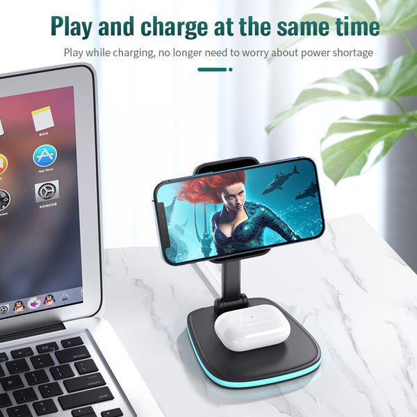 3in1  15W Folding Wireless Magnetic Charger Universal Charging Fast Convenient