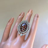 Brand-new cocktail adjustable ring fashion jewelry for women. Women's Ladies Fashion - Findsbyjune.com